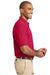 Port Authority K420 Mens Short Sleeve Polo Shirt Red Side
