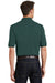 Port Authority K420P Mens Short Sleeve Polo Shirt w/ Pocket Dark Green Back