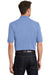 Port Authority K420P Mens Short Sleeve Polo Shirt w/ Pocket Light Blue Back