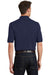 Port Authority K420P Mens Short Sleeve Polo Shirt w/ Pocket Navy Blue Back