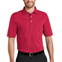 Port Authority Mens Rapid Dry Moisture Wicking Short Sleeve Polo Shirt - Red - Closeout