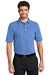 Port Authority K455 Mens Rapid Dry Moisture Wicking Short Sleeve Polo Shirt Riviera Blue Front
