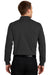 Port Authority K455LS Mens Rapid Dry Moisture Wicking Long Sleeve Polo Shirt Black Back