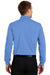Port Authority K455LS Mens Rapid Dry Moisture Wicking Long Sleeve Polo Shirt Riviera Blue Back
