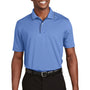 Sport-Tek Mens Dri-Mesh Moisture Wicking Short Sleeve Polo Shirt - Blueberry/Navy Blue - Closeout