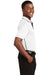 Sport-Tek K467 Mens Dri-Mesh Moisture Wicking Short Sleeve Polo Shirt White Side