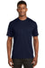 Sport-Tek K468 Mens Dri-Mesh Moisture Wicking Short Sleeve Crewneck T-Shirt Navy Blue Front
