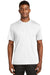 Sport-Tek K468 Mens Dri-Mesh Moisture Wicking Short Sleeve Crewneck T-Shirt White Front