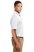 Sport-Tek K469 Mens Dri-Mesh Moisture Wicking Short Sleeve Polo Shirt White Side