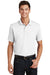 Port Authority K497 Mens Moisture Wicking Short Sleeve Polo Shirt White Front