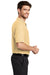 Port Authority K500 Mens Silk Touch Wrinkle Resistant Short Sleeve Polo Shirt Yellow Side