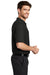 Port Authority K500 Mens Silk Touch Wrinkle Resistant Short Sleeve Polo Shirt Black Side