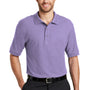 Port Authority Mens Silk Touch Wrinkle Resistant Short Sleeve Polo Shirt - Bright Lavender Purple