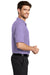 Port Authority K500 Mens Silk Touch Wrinkle Resistant Short Sleeve Polo Shirt Lavender Purple Side