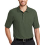 Port Authority Mens Silk Touch Wrinkle Resistant Short Sleeve Polo Shirt - Clover Green
