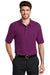 Port Authority K500 Mens Silk Touch Wrinkle Resistant Short Sleeve Polo Shirt Berry Purple Front