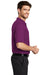 Port Authority K500 Mens Silk Touch Wrinkle Resistant Short Sleeve Polo Shirt Berry Purple Side