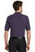 Port Authority K500 Mens Silk Touch Wrinkle Resistant Short Sleeve Polo Shirt Eggplant Purple Back