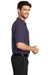Port Authority K500 Mens Silk Touch Wrinkle Resistant Short Sleeve Polo Shirt Eggplant Purple Side