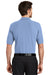 Port Authority K500 Mens Silk Touch Wrinkle Resistant Short Sleeve Polo Shirt Light Blue Back