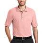 Port Authority Mens Silk Touch Wrinkle Resistant Short Sleeve Polo Shirt - Light Pink