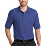 Port Authority Mens Silk Touch Wrinkle Resistant Short Sleeve Polo Shirt - Mediterranean Blue