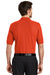 Port Authority K500 Mens Silk Touch Wrinkle Resistant Short Sleeve Polo Shirt Orange Back