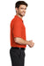 Port Authority K500 Mens Silk Touch Wrinkle Resistant Short Sleeve Polo Shirt Orange Side