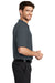 Port Authority K500 Mens Silk Touch Wrinkle Resistant Short Sleeve Polo Shirt Steel Grey Side