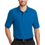Port Authority Mens Silk Touch Wrinkle Resistant Short Sleeve Polo Shirt - Strong Blue