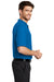 Port Authority K500 Mens Silk Touch Wrinkle Resistant Short Sleeve Polo Shirt Strong Blue Side