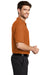 Port Authority K500 Mens Silk Touch Wrinkle Resistant Short Sleeve Polo Shirt Texas Orange Side