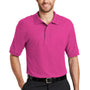 Port Authority Mens Silk Touch Wrinkle Resistant Short Sleeve Polo Shirt - Tropical Pink