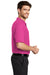 Port Authority K500 Mens Silk Touch Wrinkle Resistant Short Sleeve Polo Shirt Tropical Pink Side