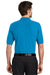 Port Authority K500 Mens Silk Touch Wrinkle Resistant Short Sleeve Polo Shirt Turquoise Blue Back