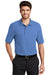Port Authority K500 Mens Silk Touch Wrinkle Resistant Short Sleeve Polo Shirt Ultramarine Blue Front