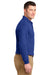 Port Authority K500LS Mens Silk Touch Wrinkle Resistant Long Sleeve Polo Shirt Royal Blue Side