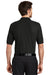 Port Authority K500P Mens Silk Touch Wrinkle Resistant Short Sleeve Polo Shirt w/ Pocket Black Back