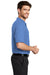Port Authority K500P Mens Silk Touch Wrinkle Resistant Short Sleeve Polo Shirt w/ Pocket Ultramarine Blue Side