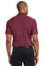 Port Authority K510 Mens Moisture Wicking Short Sleeve Polo Shirt Burgundy Back