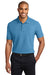 Port Authority K510 Mens Moisture Wicking Short Sleeve Polo Shirt Celadon Blue Front
