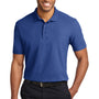 Port Authority Mens Moisture Wicking Short Sleeve Polo Shirt - Royal Blue