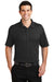 Port Authority K5200 Mens Silk Touch Performance Moisture Wicking Short Sleeve Polo Shirt Black Front