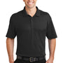 Port Authority Mens Silk Touch Performance Moisture Wicking Short Sleeve Polo Shirt - Black