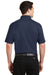 Port Authority K5200 Mens Silk Touch Performance Moisture Wicking Short Sleeve Polo Shirt Navy Blue Back