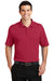 Port Authority K5200 Mens Silk Touch Performance Moisture Wicking Short Sleeve Polo Shirt Red Front