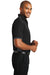 Port Authority K524 Mens Dry Zone Moisture Wicking Short Sleeve Polo Shirt Black/Grey Side