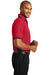 Port Authority K524 Mens Dry Zone Moisture Wicking Short Sleeve Polo Shirt Red/Black Side