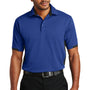Port Authority Mens Dry Zone Moisture Wicking Short Sleeve Polo Shirt - Royal Blue/Black
