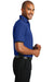 Port Authority K524 Mens Dry Zone Moisture Wicking Short Sleeve Polo Shirt Royal Blue/Black Side